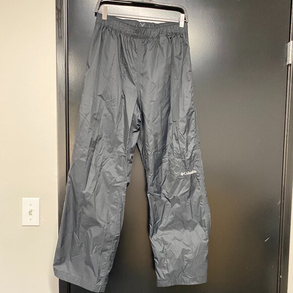 Columbia Mens Medium  30L Black Omni-Tech Waterproof Nylon Pants - Picture 1 of 8